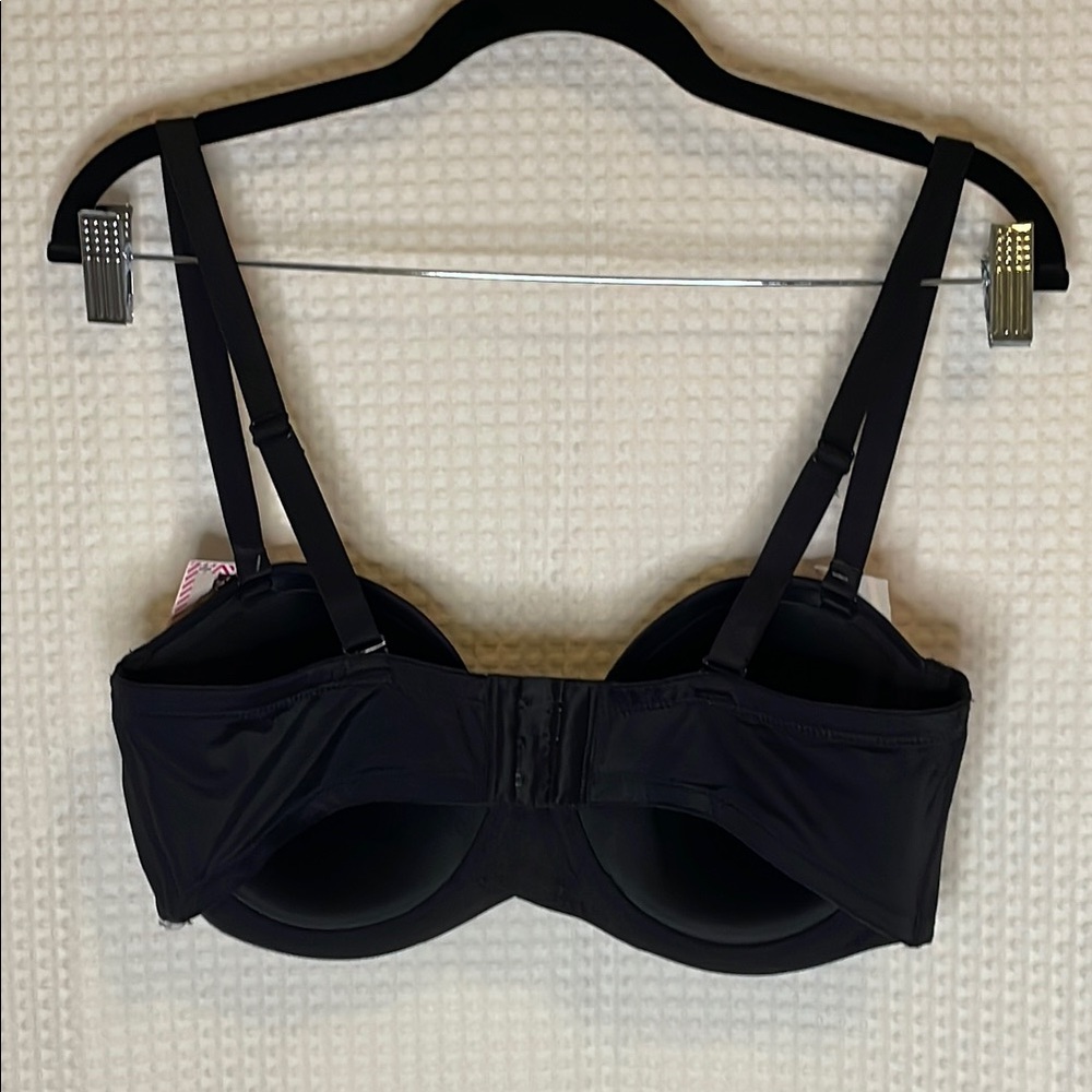 Maidenform 40C Black Underwire T-Shirt Bra Smooth Molded Cups NWT - Picture 3 of 14